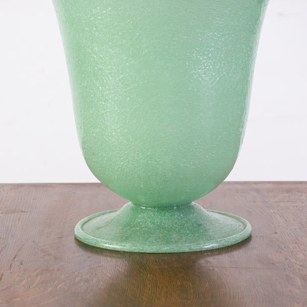 Frosted Verde Murano  Table Lamp