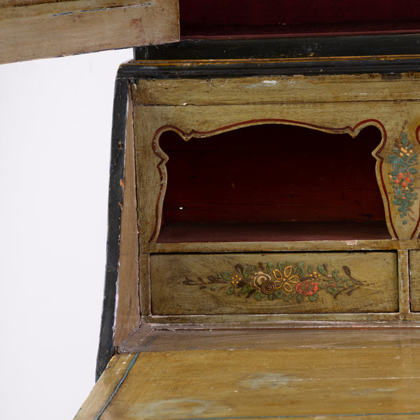 A 19th Century Baroque Venetian Lacquered Bookcase
