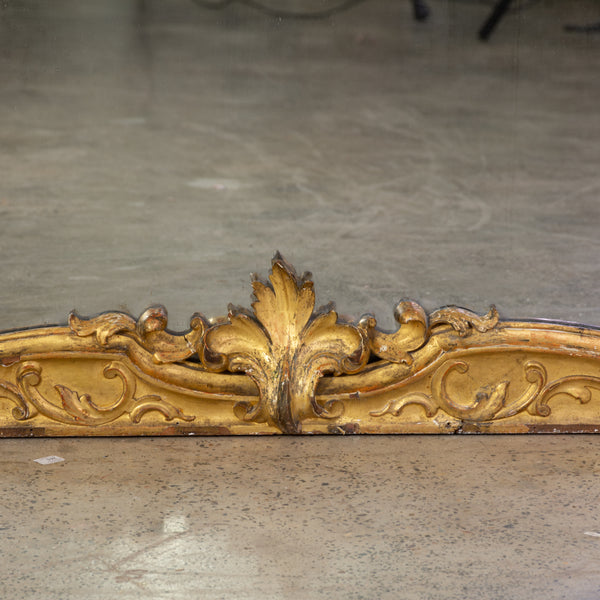 A Substanial Louis Philippe Giltwood Floor Mirror