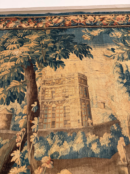 18th century Aubusson Verdure Tapestry after a design by Jean-Baptiste Oudry