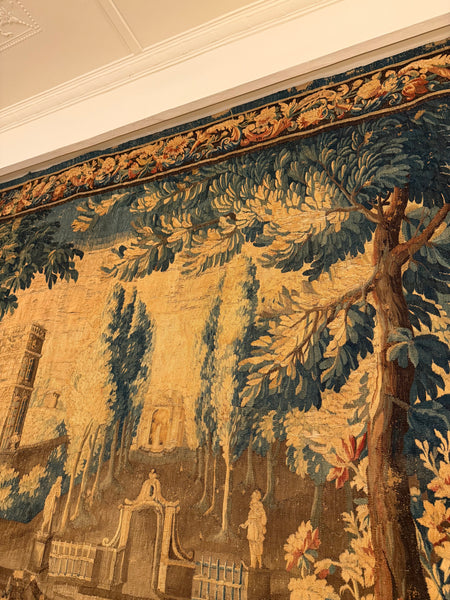 18th century Aubusson Verdure Tapestry after a design by Jean-Baptiste Oudry