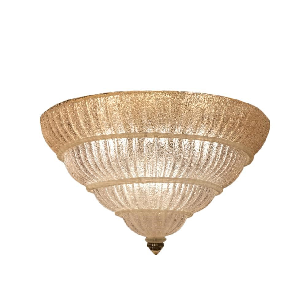 Art Deco style flush mounted Chandelier for Barovier & Toso