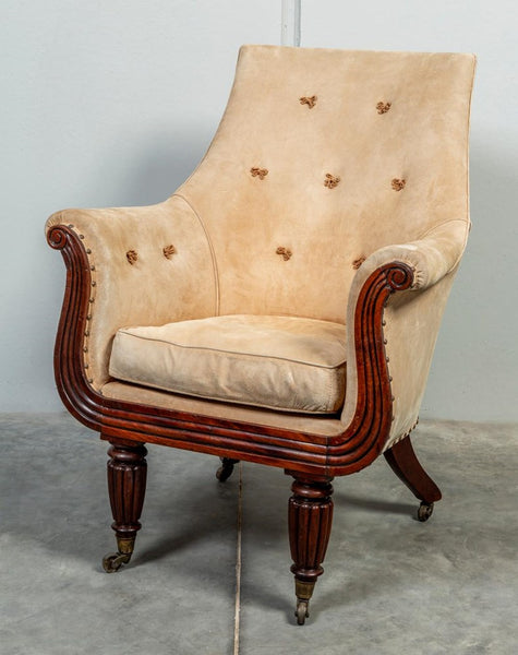 A George IV Mahogany Bergere