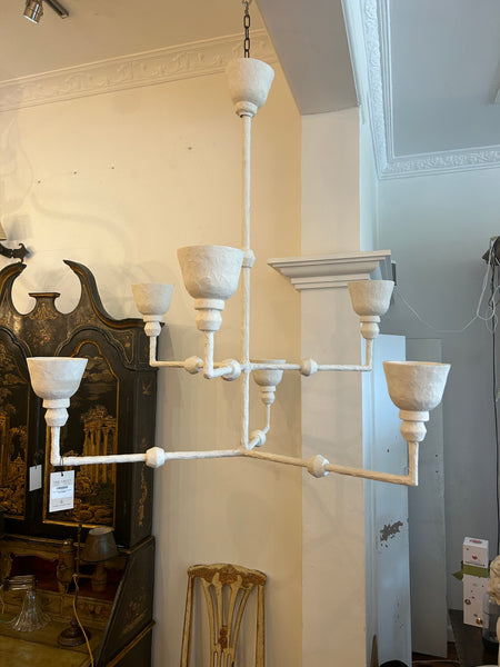 Diego Giacometti plaster chandelier