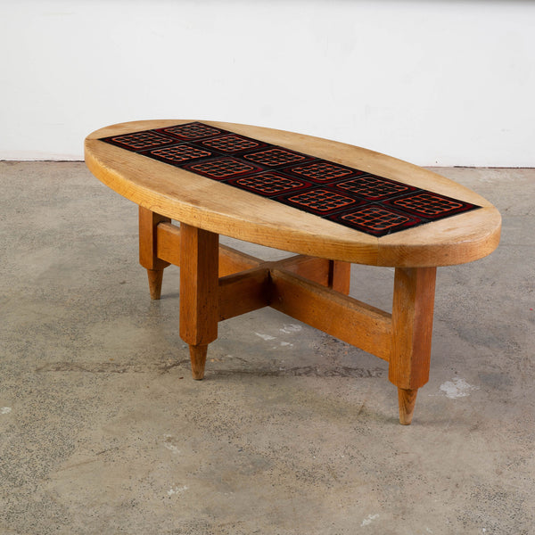 Ceramic Tiled Coffee Table by Robert GUILLERME (1913 - 1990) & Jacques CHAMBRON (1914 - 2001),