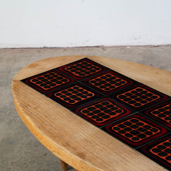 Ceramic Tiled Coffee Table by Robert GUILLERME (1913 - 1990) & Jacques CHAMBRON (1914 - 2001),