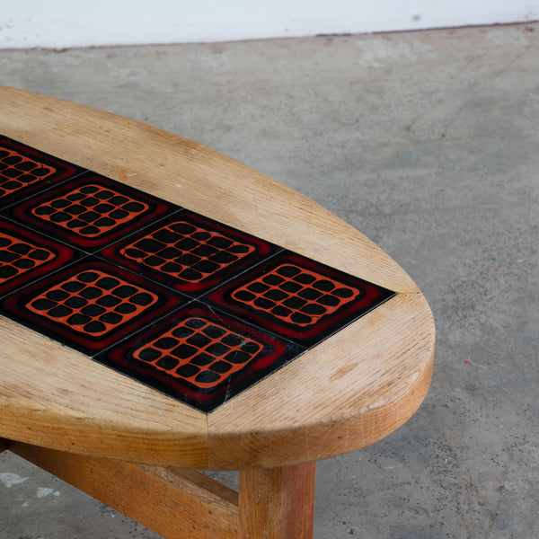 Ceramic Tiled Coffee Table by Robert GUILLERME (1913 - 1990) & Jacques CHAMBRON (1914 - 2001),