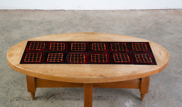 Ceramic Tiled Coffee Table by Robert GUILLERME (1913 - 1990) & Jacques CHAMBRON (1914 - 2001),