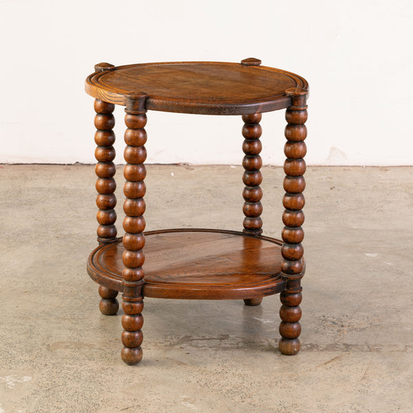 A Small 1940s Turned Dudouyt Style Side Table