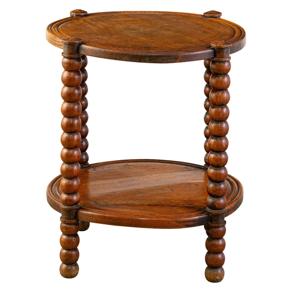 A Small 1940s Turned Dudouyt Style Side Table