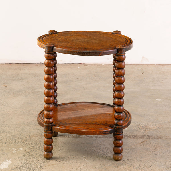 A Small 1940s Turned Dudouyt Style Side Table