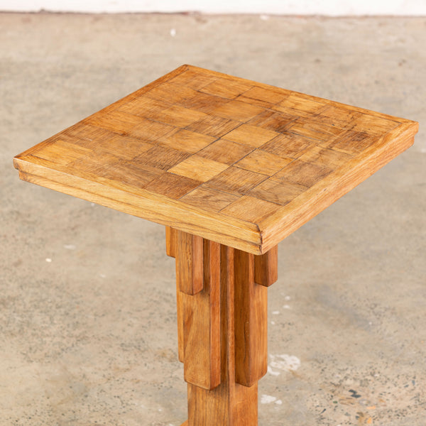 Late Art Deco Oak Side Table