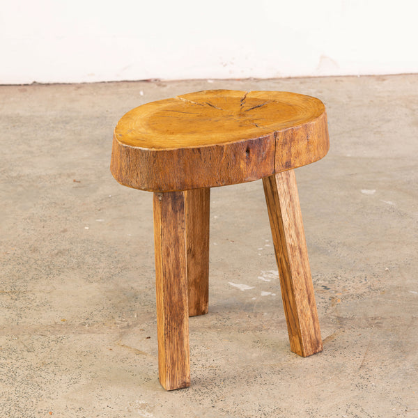 Brutalist Stool with Slab Top