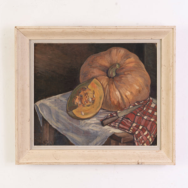 A  Mid 20th Century Still Life of a Pumpkin