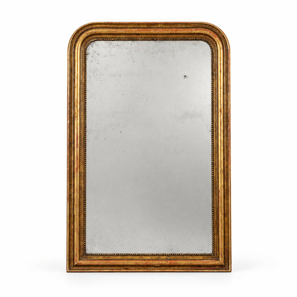 Louis Philippe Gilt and Gesso Overmantel Mirror
