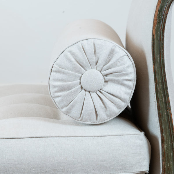 A French Louis XVI Green-Painted Daybed