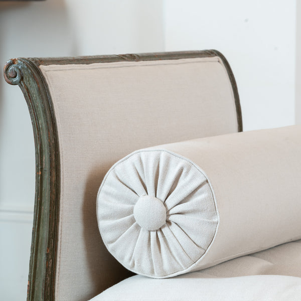A French Louis XVI Green-Painted Daybed