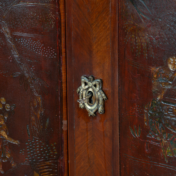 A French Gilt-Bronze Mounted Chinoiserie Lacquer and Kingwood Commode
