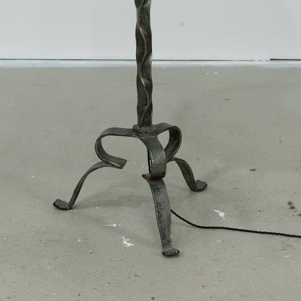 1940s Wrought Iron Floor Lamp