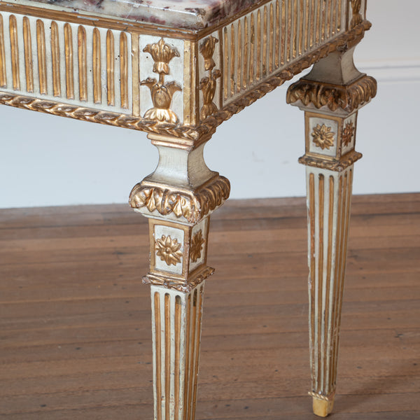 18th Century Tuscan Console with Fior Di Pesco Marble Top