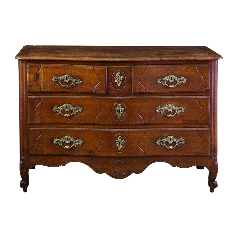 A Louis XIV Style Oak Commode