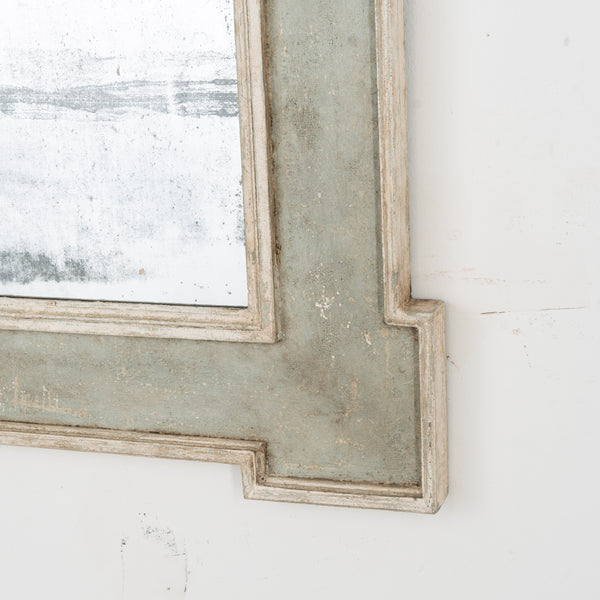 Italian Mirror In patinated Green and Grey (2 available)