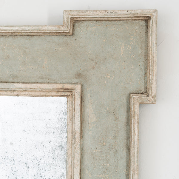 Italian Mirror In patinated Green and Grey (2 available)