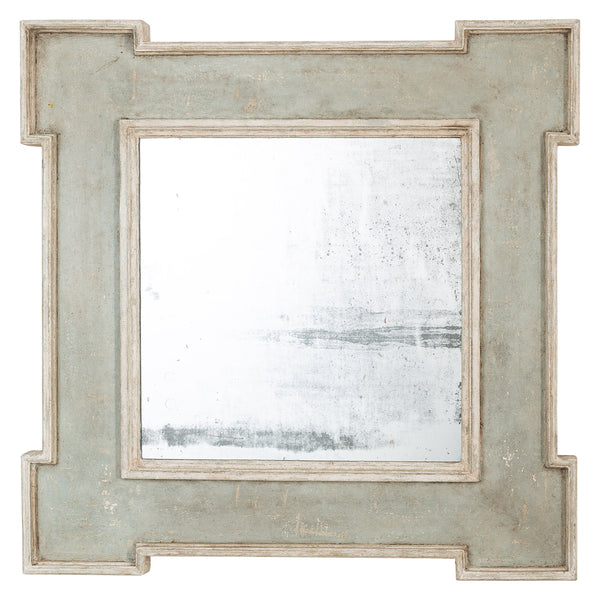 Italian Mirror In patinated Green and Grey (2 available)