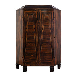 An Art Deco Macassar Ebony Cabinet attributed to Louis Sognot (1892 - 1969)