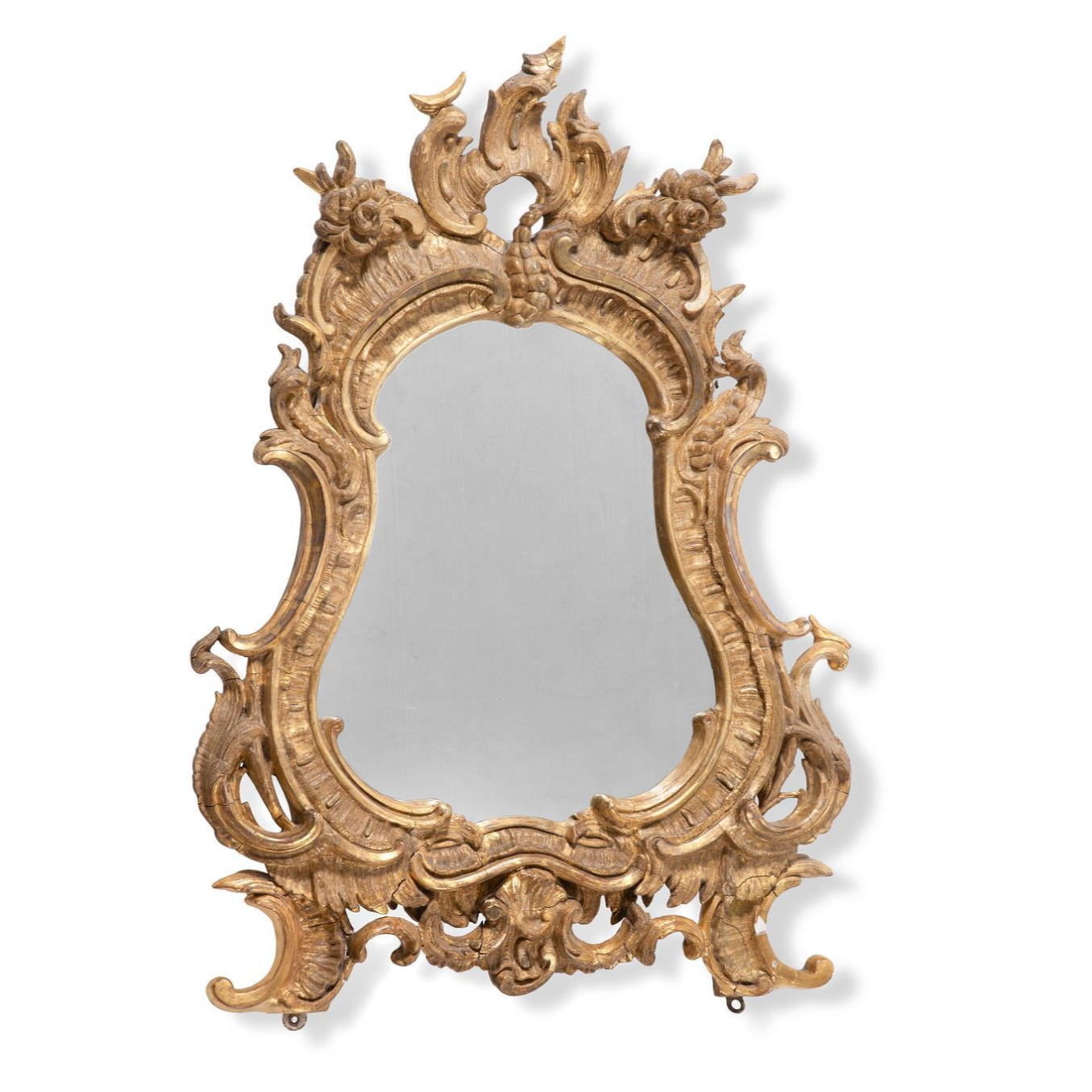 A 19th Century Gilt Gesso Neo Rococo Mirror