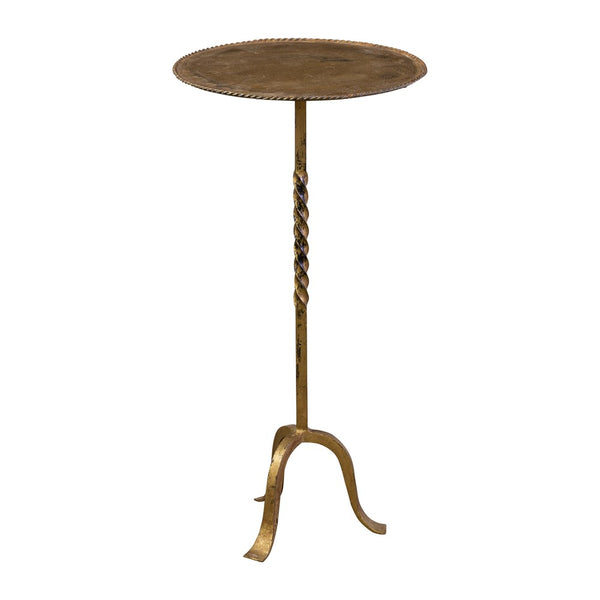 Gilt Metal Martini Table