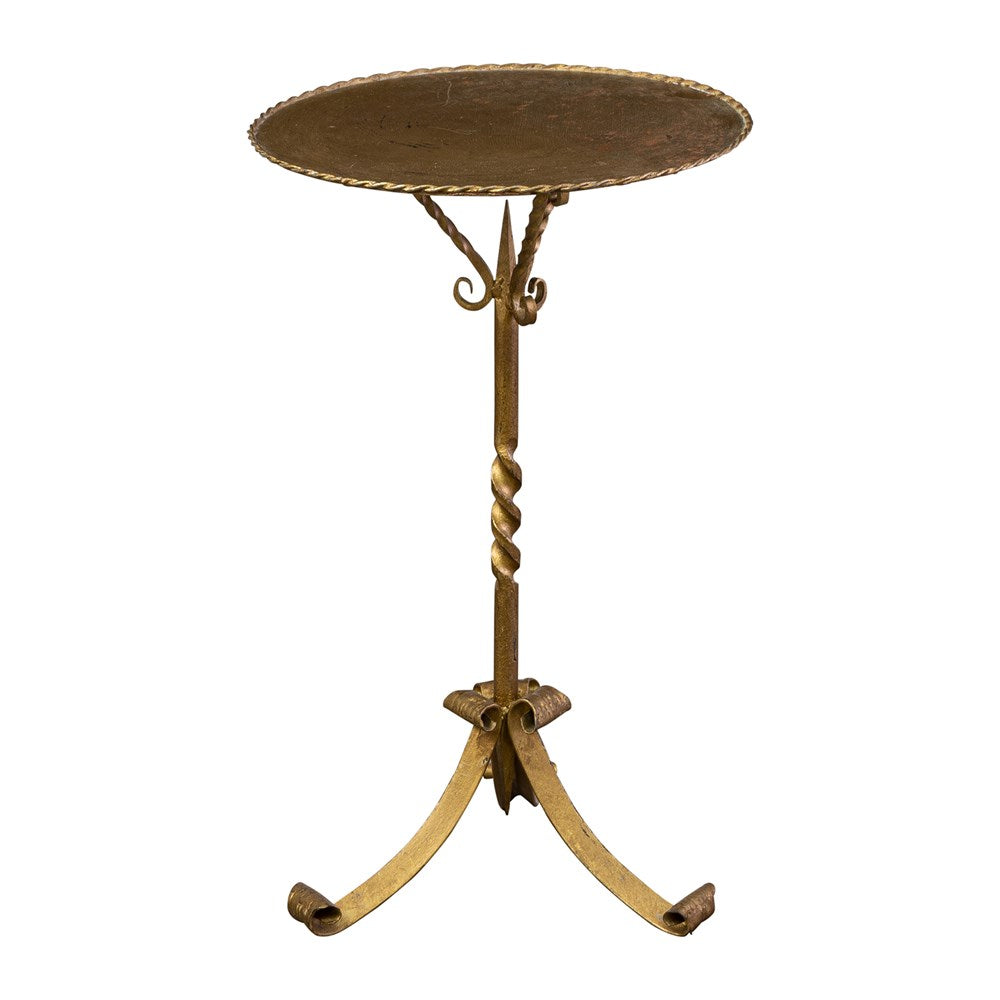 A Giltmetal Spanish Martini Table on three Legs The Vault Sydney