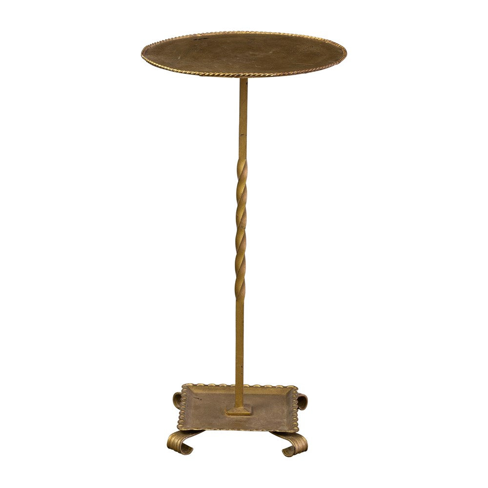 Spanish Gilt Martini Table on Tray Base