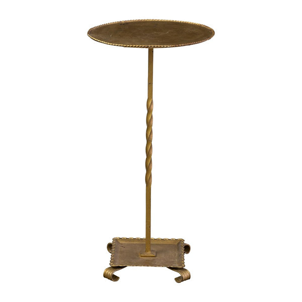 Spanish Gilt Martini Table on Tray Base