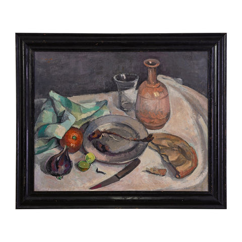 Youssef MOURAD (1934-2018), Still life with green napkin.