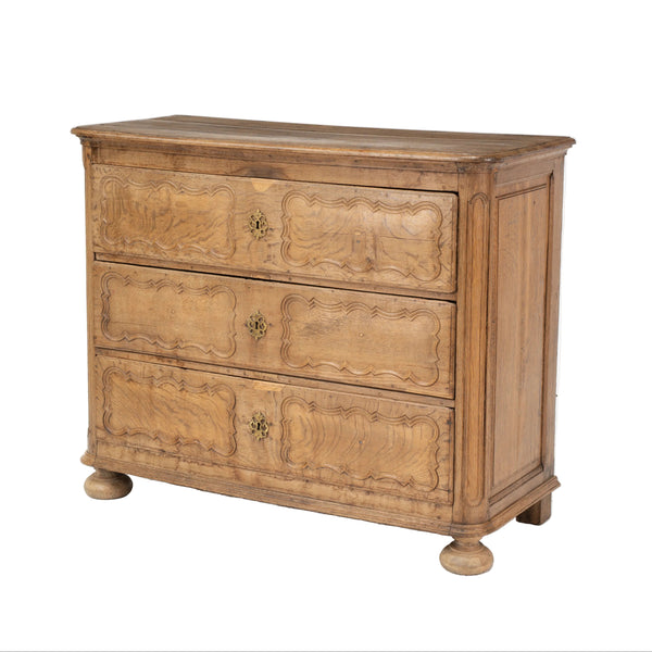 Northern European Dutch Bleached Oak Commode