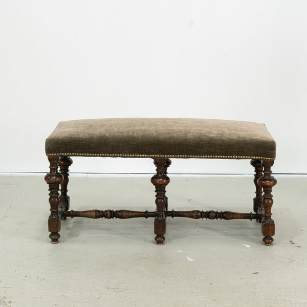 A Louis XIV Walnut Ottoman