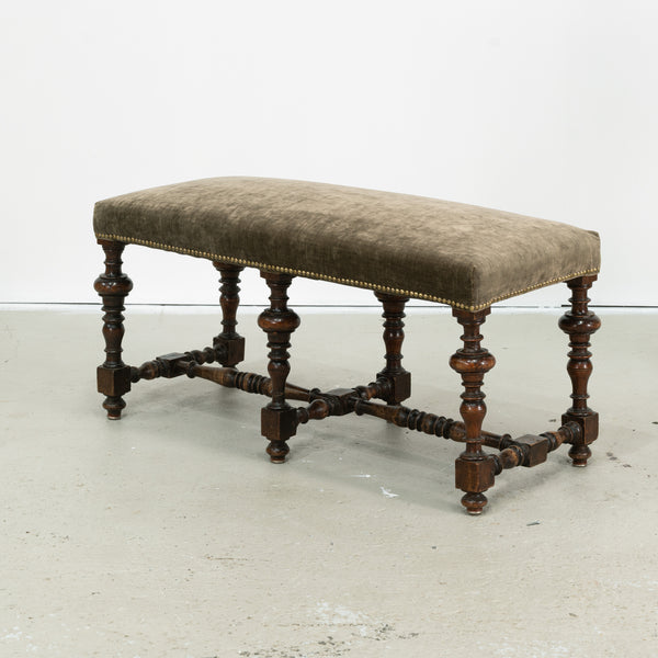 A Louis XIV Walnut Ottoman