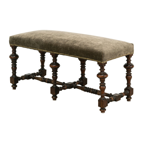 A Louis XIV Walnut Ottoman
