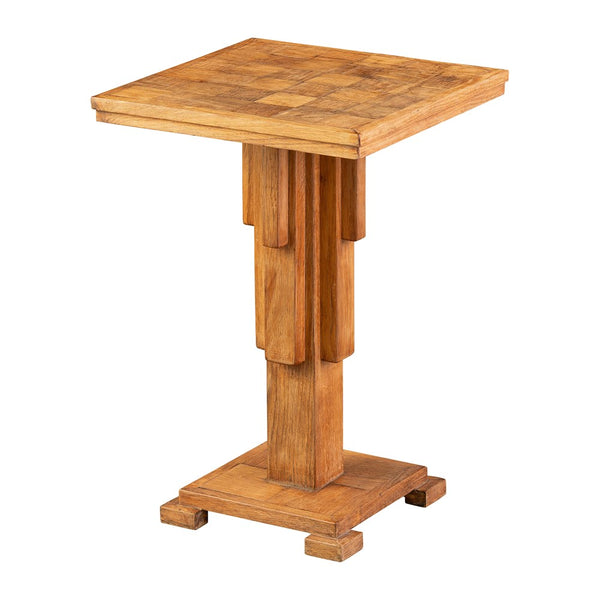 Late Art Deco Oak Side Table