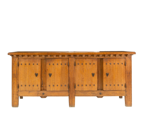 1960s Oak Sideboard in French Modern Rustic Style