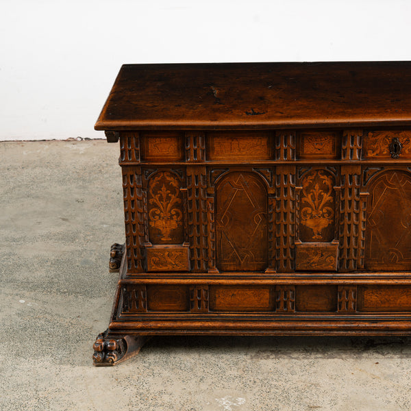 Pair of antique Spanish Wedding Cassone from Catalonia Spain