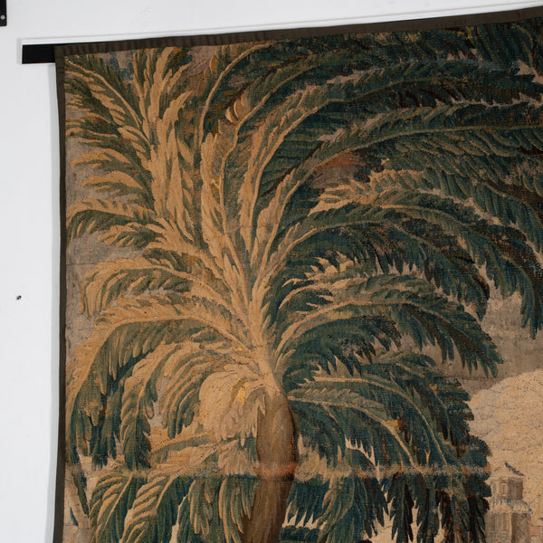 An Aubusson Verdure Tapestry in Wool and Silk