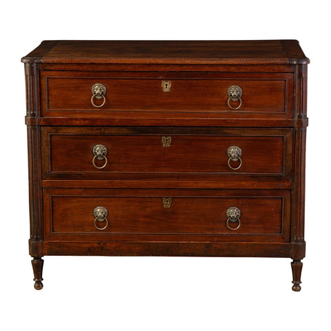 A late 18th Century Directoire Mahogany Commode