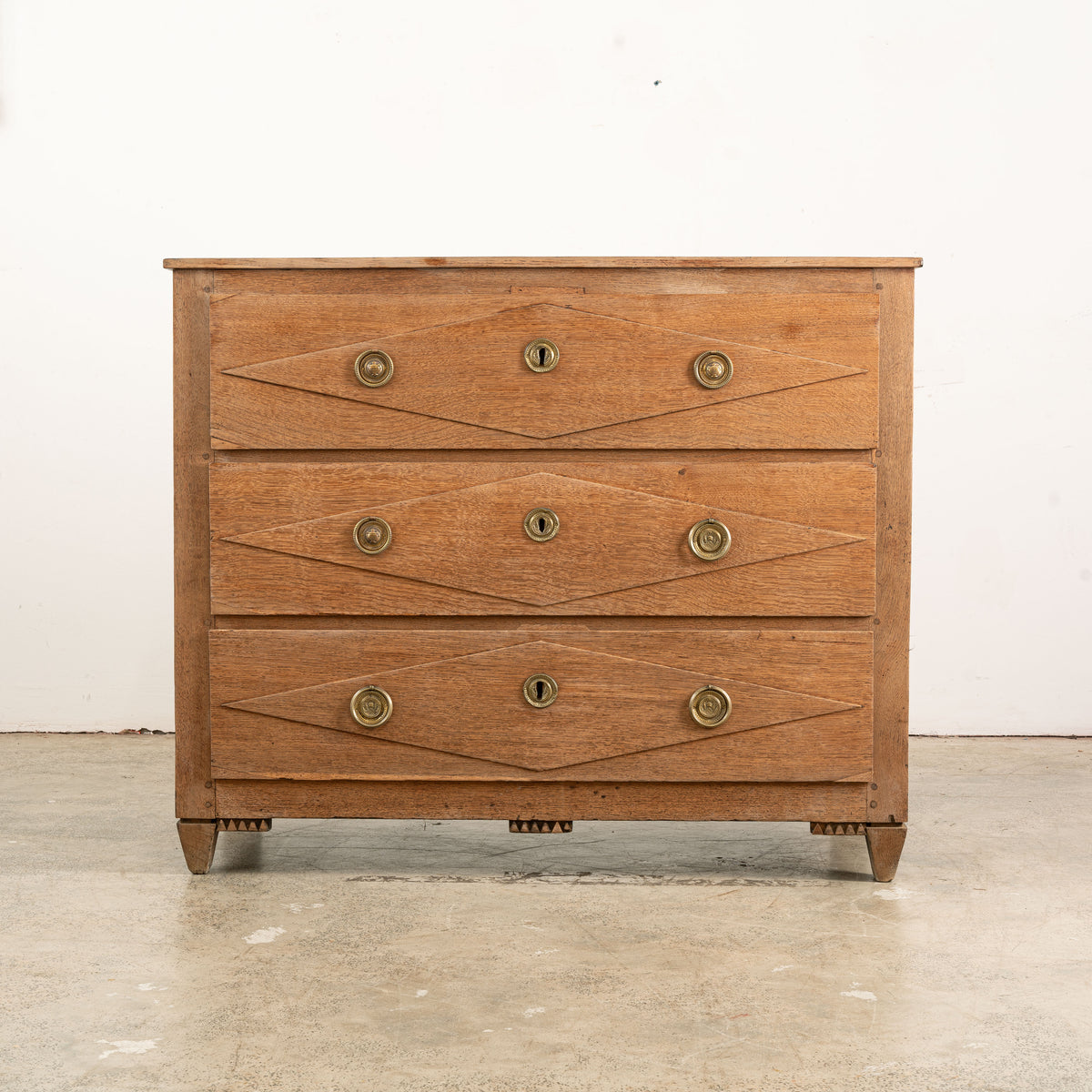 Bleached Neo-Classical Oak Commode – The Vault Sydney