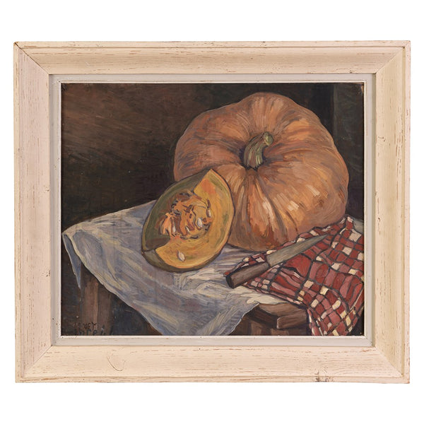 A  Mid 20th Century Still Life of a Pumpkin