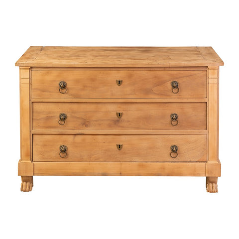 A Empire Three Drawer Commode in Sandblasted Cherry