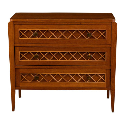 A 1960s Rattan Caned Italian Commode