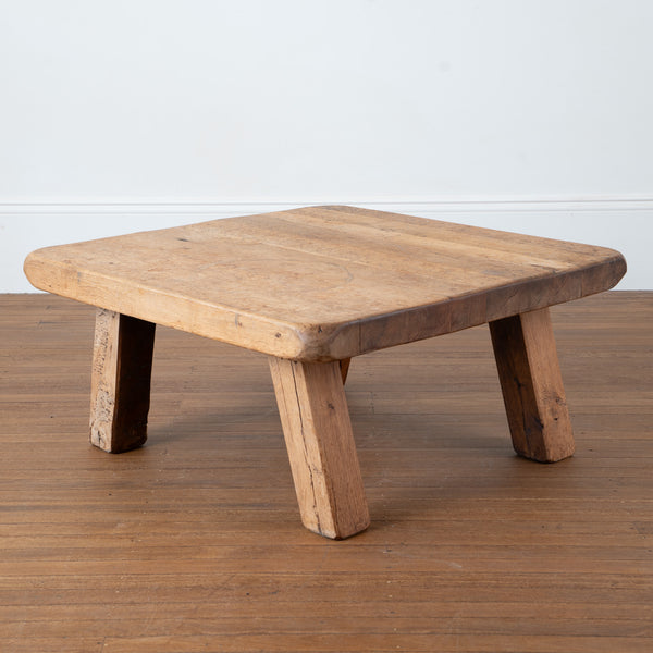 Square 1970s Northern European Brtualist Coffee Table