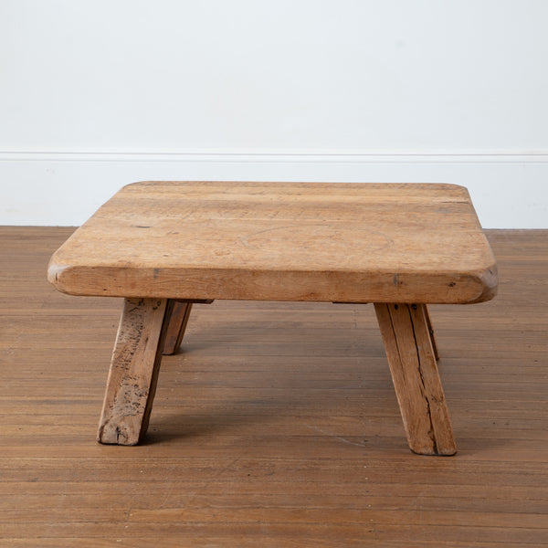 Square 1970s Northern European Brtualist Coffee Table